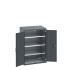 40020112 - Armoire CUBIO SMF-8612-11 - Avec Portes Perfo et 3 Tablettes - LxPxH 800x650x1200mm - Full Gris Anthracite RAL 7016 40020112 - Armoire CUBIO SMF-8612-11 - Avec Portes Perfo et 3 Tablettes - LxPxH 800x650x1200mm - Full Gris Anthracite RAL 7016