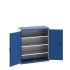 40013048 - Armoire CUBIO SMF-10512-11 - Avec Portes Perfo et 3 Tablettes - LxPxH 1050x525x1200mm - Bleu Gentiane RAL 5010 40013048 - Armoire CUBIO SMF-10512-11 - Avec Portes Perfo et 3 Tablettes - LxPxH 1050x525x1200mm - Bleu Gentiane RAL 5010