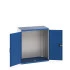 40021063 - CUBIO Armoire SMLF-10612-1 - Avec Portes Perfo - LxPxH 1050x650x1200mm - Bleu Gentiane RAL 5010 40021063 - CUBIO Armoire SMLF-10612-1 - Avec Portes Perfo - LxPxH 1050x650x1200mm - Bleu Gentiane RAL 5010