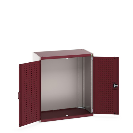 40021063 - CUBIO Armoire SMLF-10612-1 - Avec Portes Perfo - LxPxH 1050x650x1200mm - Rouge Pourpre RAL 3004 40021063 - CUBIO Armoire SMLF-10612-1 - Avec Portes Perfo - LxPxH 1050x650x1200mm - Rouge Pourpre RAL 3004