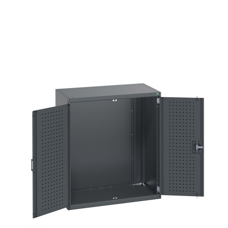 40021063 - CUBIO Armoire SMLF-10612-1 - Avec Portes Perfo - LxPxH 1050x650x1200mm - Full Gris Anthracite RAL 7016 40021063 - CUBIO Armoire SMLF-10612-1 - Avec Portes Perfo - LxPxH 1050x650x1200mm - Full Gris Anthracite RAL 7016