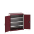 40021096 - Armoire CUBIO SMLF 10610-11 - Avec Portes Perfo et 3 Tablettes - LxPxH 1050x650x1200mm - Rouge Pourpre RAL 3004 40021096 - Armoire CUBIO SMLF 10610-11 - Avec Portes Perfo et 3 Tablettes - LxPxH 1050x650x1200mm - Rouge Pourpre RAL 3004