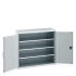 40014048 - Armoire CUBIO SMF-13512-11 - Avec Portes Perfo et 3 Tablettes - LxPxH 1300x525x1200mm - Gris Clair RAL 7035 40014048 - Armoire CUBIO SMF-13512-11 - Avec Portes Perfo et 3 Tablettes - LxPxH 1300x525x1200mm - Gris Clair RAL 7035