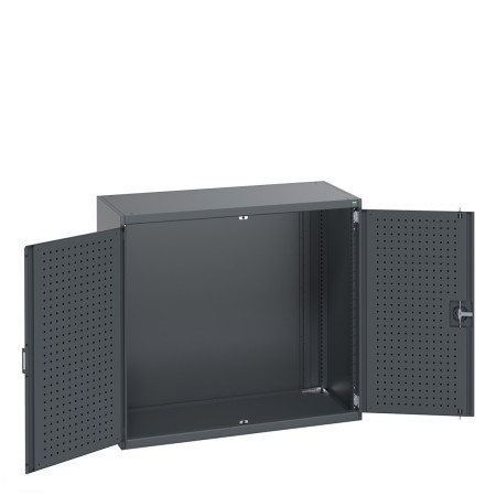40022015 - Armoire CUBIO SMLF 13612-1 - Avec Portes Perfo - LxPxH 1300x650x1200mm - Full Gris Anthracite RAL 7016 40022015 - Armoire CUBIO SMLF 13612-1 - Avec Portes Perfo - LxPxH 1300x650x1200mm - Full Gris Anthracite RAL 7016