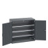 40022048 - Armoire CUBIO SMF-13612-11 - Avec Portes Perfo et 3 Tablettes - LxPxH 1300x650x1200mm - Full Gris Anthracite RAL 7016 40022048 - Armoire CUBIO SMF-13612-11 - Avec Portes Perfo et 3 Tablettes - LxPxH 1300x650x1200mm - Full Gris Anthracite RAL 7016