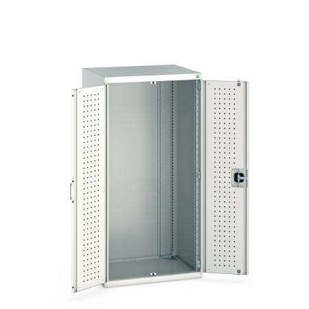 40020089 - Armoire CUBIO SMLF-8616-1 - Avec Portes Perfo - LxPxH 800x650x1600mm - Gris Clair RAL 7035 40020089 - Armoire CUBIO SMLF-8616-1 - Avec Portes Perfo - LxPxH 800x650x1600mm - Gris Clair RAL 7035