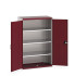 40013050 - Armoire CUBIO SMF-10516-11 - Avec Portes Perfo et 3 Tablettes - LxPxH 1050x525x1600mm - Rouge Pourpre RAL 3004 40013050 - Armoire CUBIO SMF-10516-11 - Avec Portes Perfo et 3 Tablettes - LxPxH 1050x525x1600mm - Rouge Pourpre RAL 3004