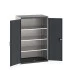 40021098 - Armoire CUBIO SMF-10616-11 - Avec Portes Perfo et 3 Tablettes - LxPxH 1050x650x1600mm - Gris Anthracite RAL 7016 40021098 - Armoire CUBIO SMF-10616-11 - Avec Portes Perfo et 3 Tablettes - LxPxH 1050x650x1600mm - Gris Anthracite RAL 7016