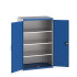 40021098 - Armoire CUBIO SMF-10616-11 - Avec Portes Perfo et 3 Tablettes - LxPxH 1050x650x1600mm - Bleu Gentiane RAL 5010 40021098 - Armoire CUBIO SMF-10616-11 - Avec Portes Perfo et 3 Tablettes - LxPxH 1050x650x1600mm - Bleu Gentiane RAL 5010
