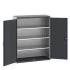 40014050 - Armoire CUBIO SMF-13516-11 - Avec Portes Perfo et 3 Tablettes - LxPxH 1300x525x1600mm - Gris Anthracite RAL 7016 40014050 - Armoire CUBIO SMF-13516-11 - Avec Portes Perfo et 3 Tablettes - LxPxH 1300x525x1600mm - Gris Anthracite RAL 7016