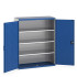40014050 - Armoire CUBIO SMF-13516-11 - Avec Portes Perfo et 3 Tablettes - LxPxH 1300x525x1600mm - Bleu Gentiane RAL 5010 40014050 - Armoire CUBIO SMF-13516-11 - Avec Portes Perfo et 3 Tablettes - LxPxH 1300x525x1600mm - Bleu Gentiane RAL 5010