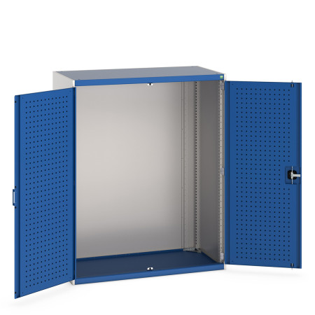 40022017 - Armoire CUBIO SMLF-13616-1 - Avec Portes Perfo - LxPxH 1300x650x1600mm - Bleu Gentiane RAL 5010 40022017 - Armoire CUBIO SMLF-13616-1 - Avec Portes Perfo - LxPxH 1300x650x1600mm - Bleu Gentiane RAL 5010