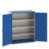 40022050 - Armoire CUBIO SMF-13616-11 - Avec Portes Perfo et 3 Tablettes - LxPxH 1300x650x1600mm - Bleu Gentiane RAL 5010 40022050 - Armoire CUBIO SMF-13616-11 - Avec Portes Perfo et 3 Tablettes - LxPxH 1300x650x1600mm - Bleu Gentiane RAL 5010
