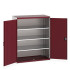 40022050 - Armoire CUBIO SMF-13616-11 - Avec Portes Perfo et 3 Tablettes - LxPxH 1300x650x1600mm - Rouge Pourpre RAL 3004 40022050 - Armoire CUBIO SMF-13616-11 - Avec Portes Perfo et 3 Tablettes - LxPxH 1300x650x1600mm - Rouge Pourpre RAL 3004