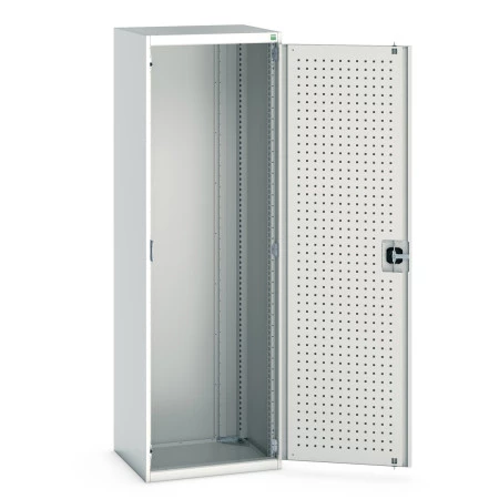 40011019 - Armoire CUBIO SMLF-6520-1 - Avec Portes Perfo - LxPxH 650x525x2000mm - Gris Clair RAL 7035 40011019 - Armoire CUBIO SMLF-6520-1 - Avec Portes Perfo - LxPxH 650x525x2000mm - Gris Clair RAL 7035