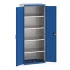 40012084 - Armoire CUBIO SMF-8520-12 - Avec Portes Perfo et 4 Tablettes - LxPxH 800x525x2000mm - Bleu Gentiane RAL 5010 40012084 - Armoire CUBIO SMF-8520-12 - Avec Portes Perfo et 4 Tablettes - LxPxH 800x525x2000mm - Bleu Gentiane RAL 5010