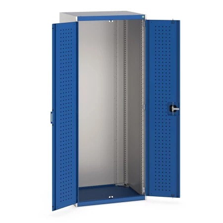 40020091 - CUBIO Armoire SMLF-8620-1 - Avec Portes Perfo - LxPxH 800x650x2000mm - Bleu Gentiane RAL 5010 40020091 - CUBIO Armoire SMLF-8620-1 - Avec Portes Perfo - LxPxH 800x650x2000mm - Bleu Gentiane RAL 5010