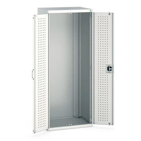 40020091 - CUBIO Armoire SMLF-8620-1 - Avec Portes Perfo - LxPxH 800x650x2000mm - Gris Clair RAL 7035 40020091 - CUBIO Armoire SMLF-8620-1 - Avec Portes Perfo - LxPxH 800x650x2000mm - Gris Clair RAL 7035