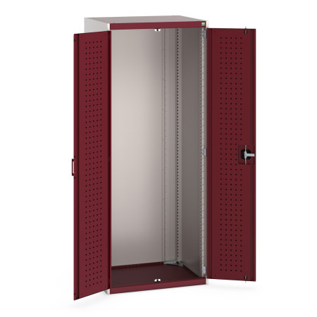 40020091 - CUBIO Armoire SMLF-8620-1 - Avec Portes Perfo - LxPxH 800x650x2000mm - Rouge Pourpre RAL 3004 40020091 - CUBIO Armoire SMLF-8620-1 - Avec Portes Perfo - LxPxH 800x650x2000mm - Rouge Pourpre RAL 3004