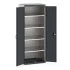 40020117 - Armoire CUBIO SMF-8620-12 - Avec Portes Perfo et 4 Tablettes - LxPxH 800x650x2000mm - Gris Anthracite RAL 7016 40020117 - Armoire CUBIO SMF-8620-12 - Avec Portes Perfo et 4 Tablettes - LxPxH 800x650x2000mm - Gris Anthracite RAL 7016