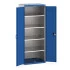 40020117 - Armoire CUBIO SMF-8620-12 - Avec Portes Perfo et 4 Tablettes - LxPxH 800x650x2000mm - Bleu Gentiane RAL 5010 40020117 - Armoire CUBIO SMF-8620-12 - Avec Portes Perfo et 4 Tablettes - LxPxH 800x650x2000mm - Bleu Gentiane RAL 5010