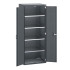 40020117 - Armoire CUBIO SMF-8620-12 - Avec Portes Perfo et 4 Tablettes - LxPxH 800x650x2000mm - Full Gris Anthracite RAL 7016 40020117 - Armoire CUBIO SMF-8620-12 - Avec Portes Perfo et 4 Tablettes - LxPxH 800x650x2000mm - Full Gris Anthracite RAL 7016