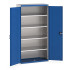 40013053 - Armoire CUBIO SMF-10520-12 - Avec Portes Perfo et 4 Tablettes - LxPxH 1050x525x2000mm - Bleu Gentiane RAL 5010 40013053 - Armoire CUBIO SMF-10520-12 - Avec Portes Perfo et 4 Tablettes - LxPxH 1050x525x2000mm - Bleu Gentiane RAL 5010