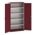 40013053 - Armoire CUBIO SMF-10520-12 - Avec Portes Perfo et 4 Tablettes - LxPxH 1050x525x2000mm - Rouge Pourpre RAL 3004 40013053 - Armoire CUBIO SMF-10520-12 - Avec Portes Perfo et 4 Tablettes - LxPxH 1050x525x2000mm - Rouge Pourpre RAL 3004