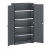 40013053 - Armoire CUBIO SMF-10520-12 - Avec Portes Perfo et 4 Tablettes - LxPxH 1050x525x2000mm - Full Gris Anthracite RAL 7016 40013053 - Armoire CUBIO SMF-10520-12 - Avec Portes Perfo et 4 Tablettes - LxPxH 1050x525x2000mm - Full Gris Anthracite RAL 7016