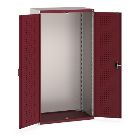 40021067 - CUBIO Armoire SMLF-10620-1 - Avec Portes Perfo - LxPxH 1050x650x2000mm - Rouge Pourpre RAL 3004 40021067 - CUBIO Armoire SMLF-10620-1 - Avec Portes Perfo - LxPxH 1050x650x2000mm - Rouge Pourpre RAL 3004