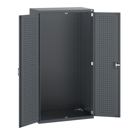 40021067 - CUBIO Armoire SMLF-10620-1 - Avec Portes Perfo - LxPxH 1050x650x2000mm - Full Gris Anthracite RAL 7016 40021067 - CUBIO Armoire SMLF-10620-1 - Avec Portes Perfo - LxPxH 1050x650x2000mm - Full Gris Anthracite RAL 7016