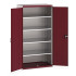 40021101 - Armoire CUBIO SMF-10620-12 - Avec Portes Perfo et 4 Tablettes - LxPxH 1050x650x2000mm - Rouge Pourpre RAL 3004 40021101 - Armoire CUBIO SMF-10620-12 - Avec Portes Perfo et 4 Tablettes - LxPxH 1050x650x2000mm - Rouge Pourpre RAL 3004