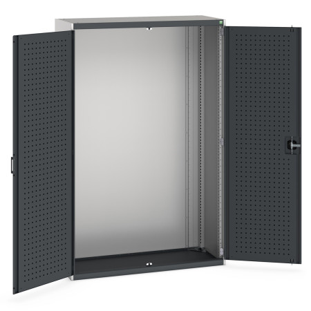 40014019 - CUBIO Armoire SMLF-13520-1 - Avec Portes Perfo - LxPxH 1300x525x2000mm - Gris Anthracite RAL 7016 40014019 - CUBIO Armoire SMLF-13520-1 - Avec Portes Perfo - LxPxH 1300x525x2000mm - Gris Anthracite RAL 7016
