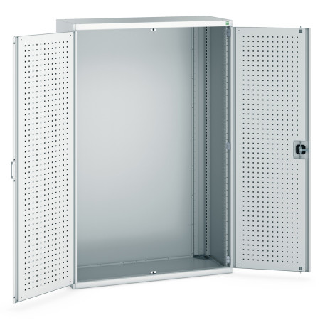 40014019 - CUBIO Armoire SMLF-13520-1 - Avec Portes Perfo - LxPxH 1300x525x2000mm - Gris Clair RAL 7035 40014019 - CUBIO Armoire SMLF-13520-1 - Avec Portes Perfo - LxPxH 1300x525x2000mm - Gris Clair RAL 7035