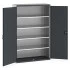 40014053 - Armoire CUBIO SMF-13520-12 - Avec Portes Perfo et 4 Tablettes - LxPxH 1300x525x2000mm - Gris Anthracite RAL 7016 40014053 - Armoire CUBIO SMF-13520-12 - Avec Portes Perfo et 4 Tablettes - LxPxH 1300x525x2000mm - Gris Anthracite RAL 7016