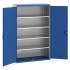 40014053 - Armoire CUBIO SMF-13520-12 - Avec Portes Perfo et 4 Tablettes - LxPxH 1300x525x2000mm - Bleu Gentiane RAL 5010 40014053 - Armoire CUBIO SMF-13520-12 - Avec Portes Perfo et 4 Tablettes - LxPxH 1300x525x2000mm - Bleu Gentiane RAL 5010
