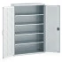 40014053 - Armoire CUBIO SMF-13520-12 - Avec Portes Perfo et 4 Tablettes - LxPxH 1300x525x2000mm - Gris Clair RAL 7035 40014053 - Armoire CUBIO SMF-13520-12 - Avec Portes Perfo et 4 Tablettes - LxPxH 1300x525x2000mm - Gris Clair RAL 7035