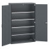 40014053 - Armoire CUBIO SMF-13520-12 - Avec Portes Perfo et 4 Tablettes - LxPxH 1300x525x2000mm - Full Gris Anthracite RAL 7016 40014053 - Armoire CUBIO SMF-13520-12 - Avec Portes Perfo et 4 Tablettes - LxPxH 1300x525x2000mm - Full Gris Anthracite RAL 7016