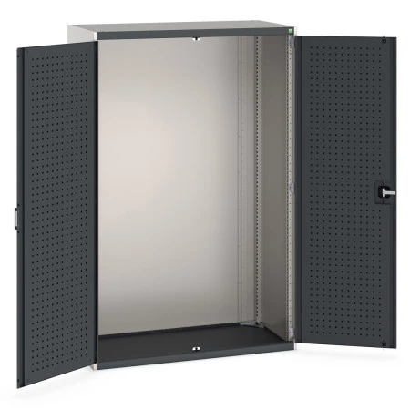 40022019 - CUBIO Armoire SMLF-13620-1 - Avec Portes Perfo - LxPxH 1300x650x2000mm - Gris Anthracite RAL 7016 40022019 - CUBIO Armoire SMLF-13620-1 - Avec Portes Perfo - LxPxH 1300x650x2000mm - Gris Anthracite RAL 7016