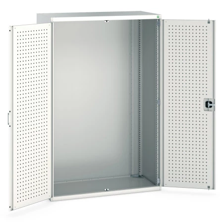 40022019 - CUBIO Armoire SMLF-13620-1 - Avec Portes Perfo - LxPxH 1300x650x2000mm - Gris Clair RAL 7035 40022019 - CUBIO Armoire SMLF-13620-1 - Avec Portes Perfo - LxPxH 1300x650x2000mm - Gris Clair RAL 7035