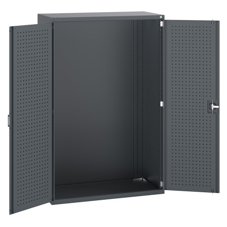 40022019 - CUBIO Armoire SMLF-13620-1 - Avec Portes Perfo - LxPxH 1300x650x2000mm - Full Gris Anthracite RAL 7016 40022019 - CUBIO Armoire SMLF-13620-1 - Avec Portes Perfo - LxPxH 1300x650x2000mm - Full Gris Anthracite RAL 7016