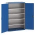 40022053 - Armoire CUBIO SMF-13620-12 - Avec Portes Perfo et 4 Tablettes - LxPxH 1300x650x2000mm - Bleu Gentiane RAL 5010 40022053 - Armoire CUBIO SMF-13620-12 - Avec Portes Perfo et 4 Tablettes - LxPxH 1300x650x2000mm - Bleu Gentiane RAL 5010