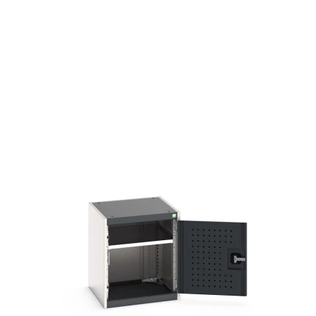 40010095 - Armoire CUBIO SMF-556-11 - Avec Portes Perfo et 1 Tablette - LxPxH 525x525x600mm - Gris Anthracite RAL 7016 40010095 - Armoire CUBIO SMF-556-11 - Avec Portes Perfo et 1 Tablette - LxPxH 525x525x600mm - Gris Anthracite RAL 7016