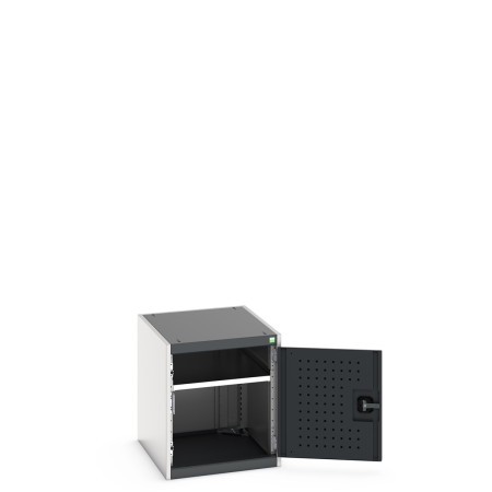 40018110 - Armoire CUBIO SMF-566-11 - Avec Portes Perfo et 1 Tablette - LxPxH 525x650x600mm - Gris Anthracite RAL 7016 40018110 - Armoire CUBIO SMF-566-11 - Avec Portes Perfo et 1 Tablette - LxPxH 525x650x600mm - Gris Anthracite RAL 7016
