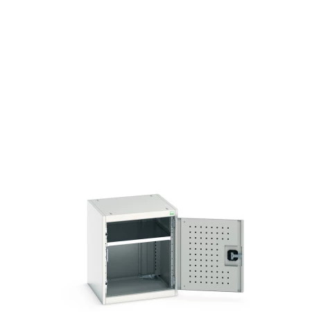 40010095 - Armoire CUBIO SMF-556-11 - Avec Portes Perfo et 1 Tablette - LxPxH 525x525x600mm - Gris Clair RAL 7035 40010095 - Armoire CUBIO SMF-556-11 - Avec Portes Perfo et 1 Tablette - LxPxH 525x525x600mm - Gris Clair RAL 7035
