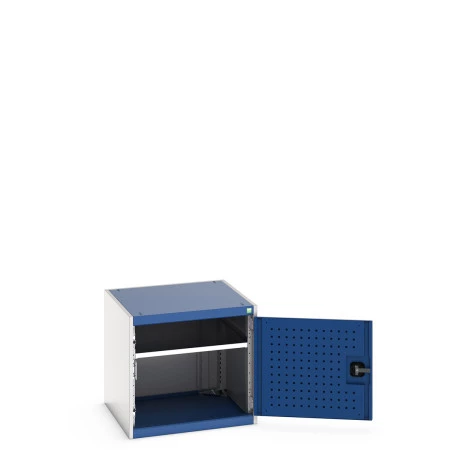 40019118 - Armoire CUBIO SMF-666-11 - Avec Portes Perfo et 1 Tablette - LxPxH 650x650x600mm - Bleu Gentiane RAL 5010 40019118 - Armoire CUBIO SMF-666-11 - Avec Portes Perfo et 1 Tablette - LxPxH 650x650x600mm - Bleu Gentiane RAL 5010