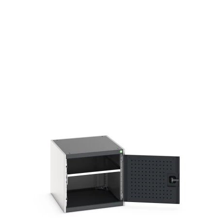 40027098 - Armoire CUBIO SMF-676-11 - Avec Porte Perfo et 1 Tablette - LxPxH 650x750x600mm - Gris Anthracite RAL 7016 40027098 - Armoire CUBIO SMF-676-11 - Avec Porte Perfo et 1 Tablette - LxPxH 650x750x600mm - Gris Anthracite RAL 7016