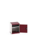 40010095 - Armoire CUBIO SMF-556-11 - Avec Portes Perfo et 1 Tablette - LxPxH 525x525x600mm - Rouge Pourpre RAL 3004 40010095 - Armoire CUBIO SMF-556-11 - Avec Portes Perfo et 1 Tablette - LxPxH 525x525x600mm - Rouge Pourpre RAL 3004