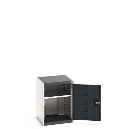 40010096 - Armoire CUBIO SMF-557-11 - Avec Portes Perfo et 1 Tablette - LxPxH 525x525x700mm - Gris Anthracite RAL 7016 40010096 - Armoire CUBIO SMF-557-11 - Avec Portes Perfo et 1 Tablette - LxPxH 525x525x700mm - Gris Anthracite RAL 7016