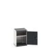 40010096 - Armoire CUBIO SMF-557-11 - Avec Portes Perfo et 1 Tablette - LxPxH 525x525x700mm - Gris Anthracite RAL 7016 40010096 - Armoire CUBIO SMF-557-11 - Avec Portes Perfo et 1 Tablette - LxPxH 525x525x700mm - Gris Anthracite RAL 7016